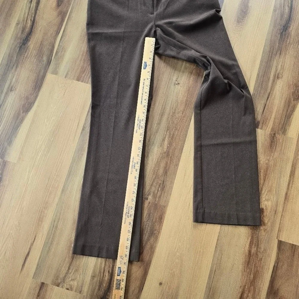 New York & Company 7th Avenue Bootcut Dress Pants Womens 10 Brown Career Office‎